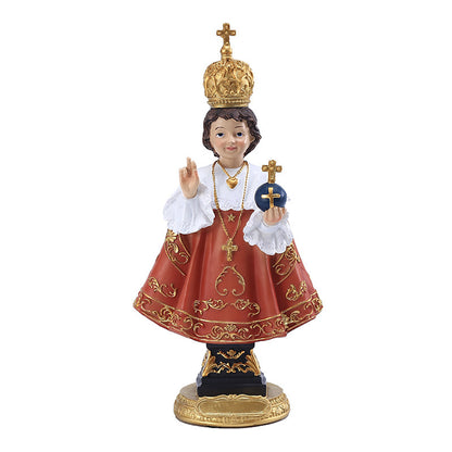 Holy Child Jesus of Prague or Santo Niňo Resin Statue  Catholic Christian Crafts