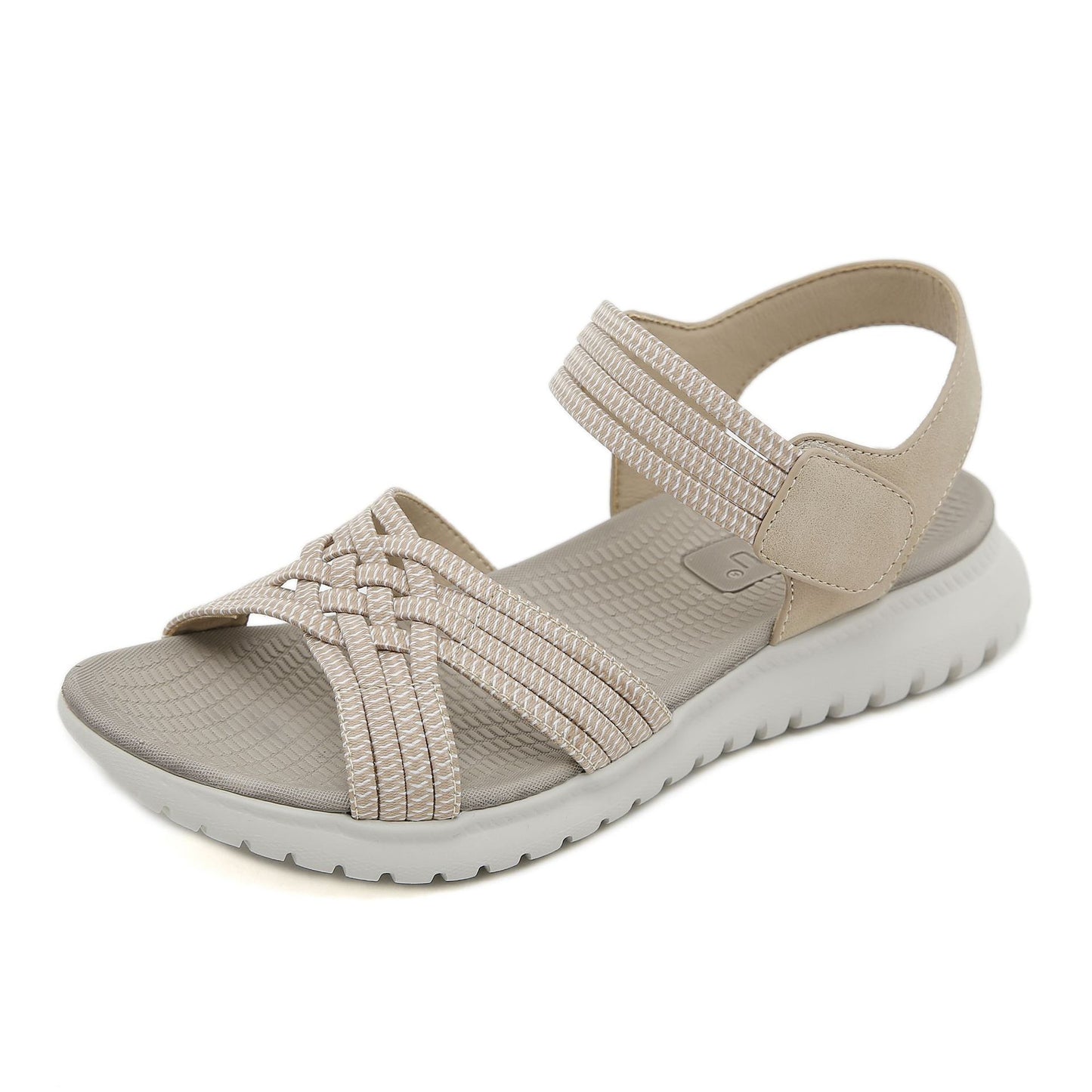 Women's Lightweight Sports Style Comfortable Elastic Plus Size Sandals for summer