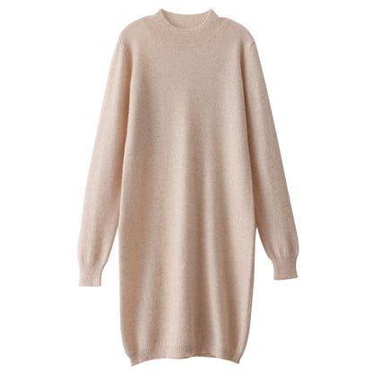 Autumn and winter half high collar cashmere sweater