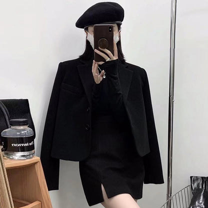 High Waist Skirt Fashion Suit Women