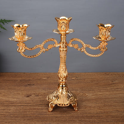 Tulip Candle Holder Candle Holder European Style Candlelight Dinner Props