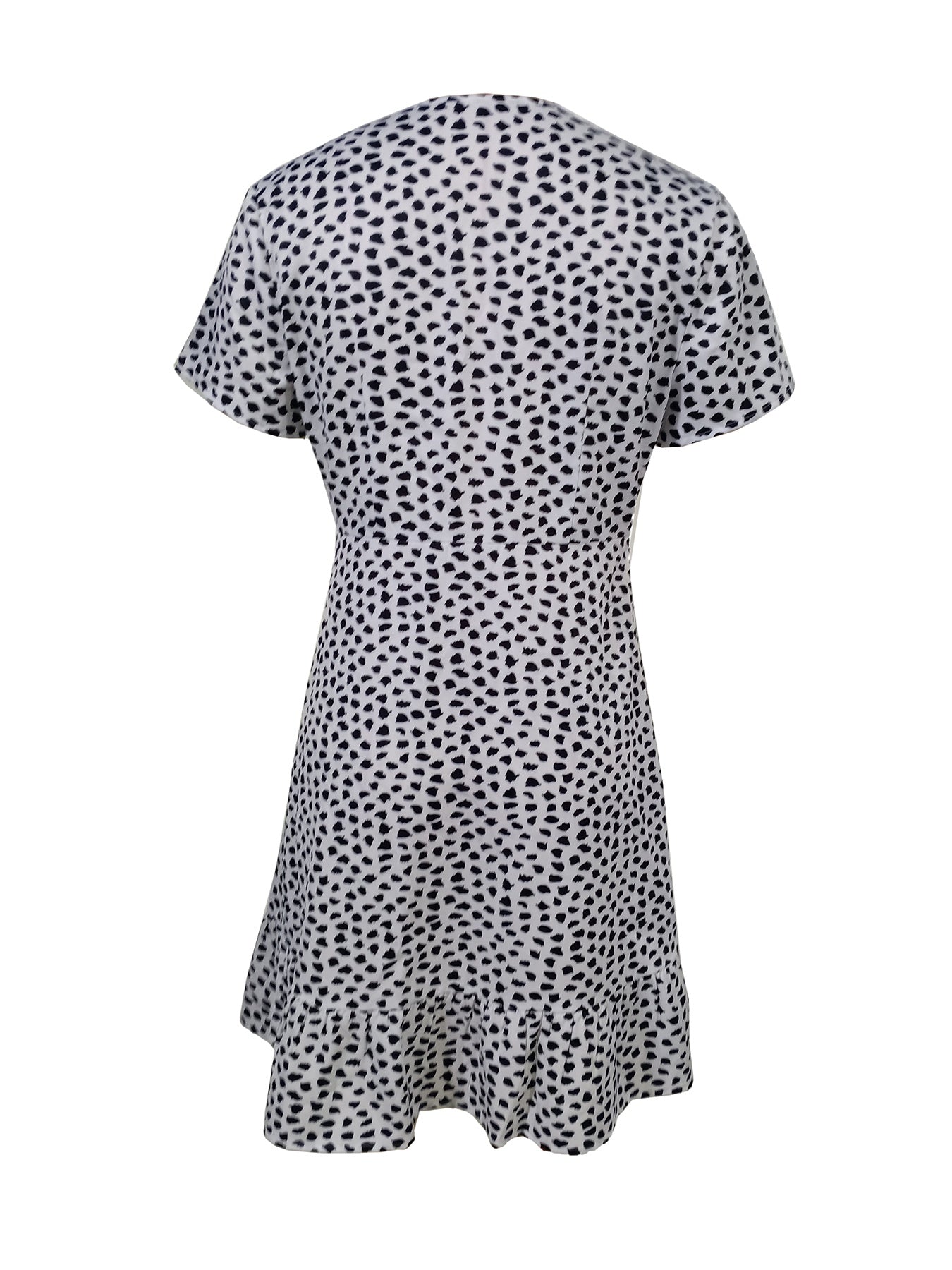 Ladies' V-neck Printed Fashionable A-list Summer Dress