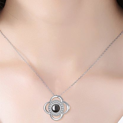 Hot Valentine's Day Gifts Metal Rose Jewelry Gift Box Necklace For Wedding Girlfriend Necklace Gifts