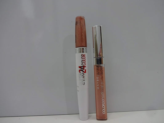 Maybelline Colour Sensational Shine Gloss 137 Fabulous Pink + Maybelline Super Stay 24H Lip Colour 730 Timeless