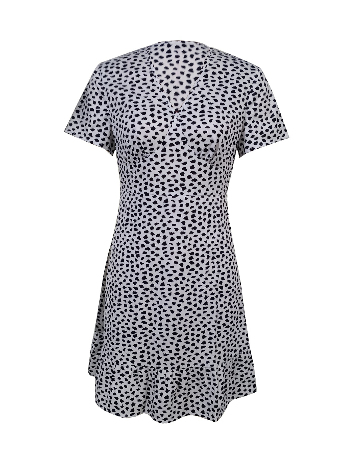 Ladies' V-neck Printed Fashionable A-list Summer Dress