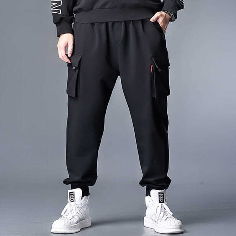 Polyester Plus Size Men's Casual Working Pants