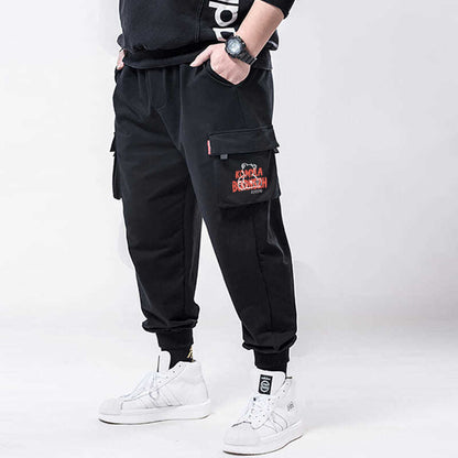 Polyester Plus Size Men's Casual Working Pants