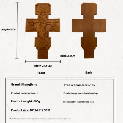 Wooden Cross Crucifix  for Office Home wall and small Altar