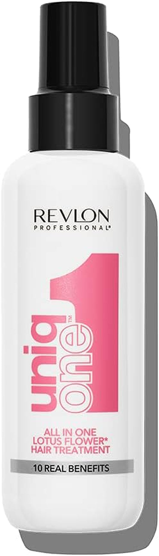 REVLON PROFESSIONAL Uniqone Lotus Hair Treatment, Leave-In Hair Treatment, Moisturizing Hair Treatment, Lotus Flower Fragrance – 150 Ml