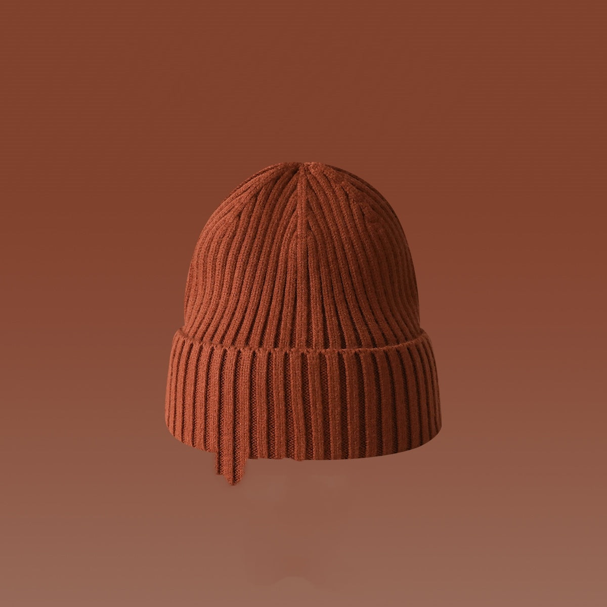 Dirty Orange Wool Beret Girls Autumn And Winter