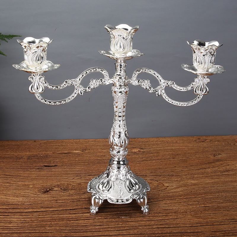 Tulip Candle Holder Candle Holder European Style Candlelight Dinner Props