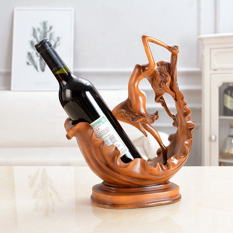 European Style Red Wine Rack Creative Home Resin Handicraft Ornaments