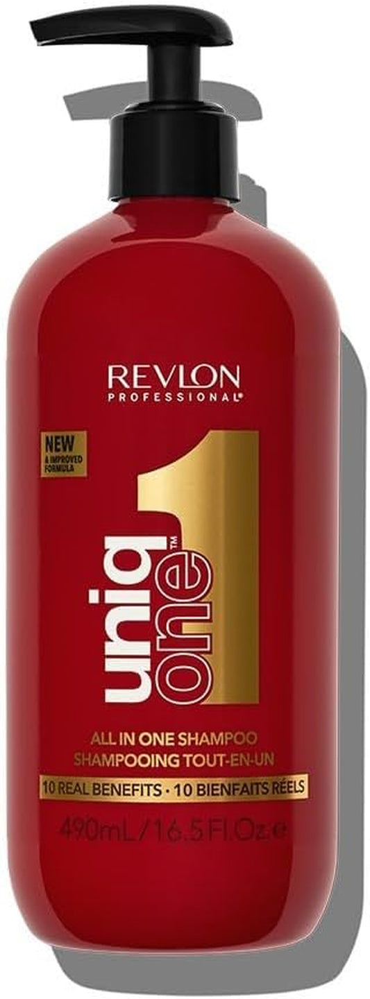 PROFESSIONAL Uniqone All in One Shampoo, Moisturizing Shampoo, All-In-One Conditioning Shampoo, Shampoo for Damaged Hair - 490 Ml